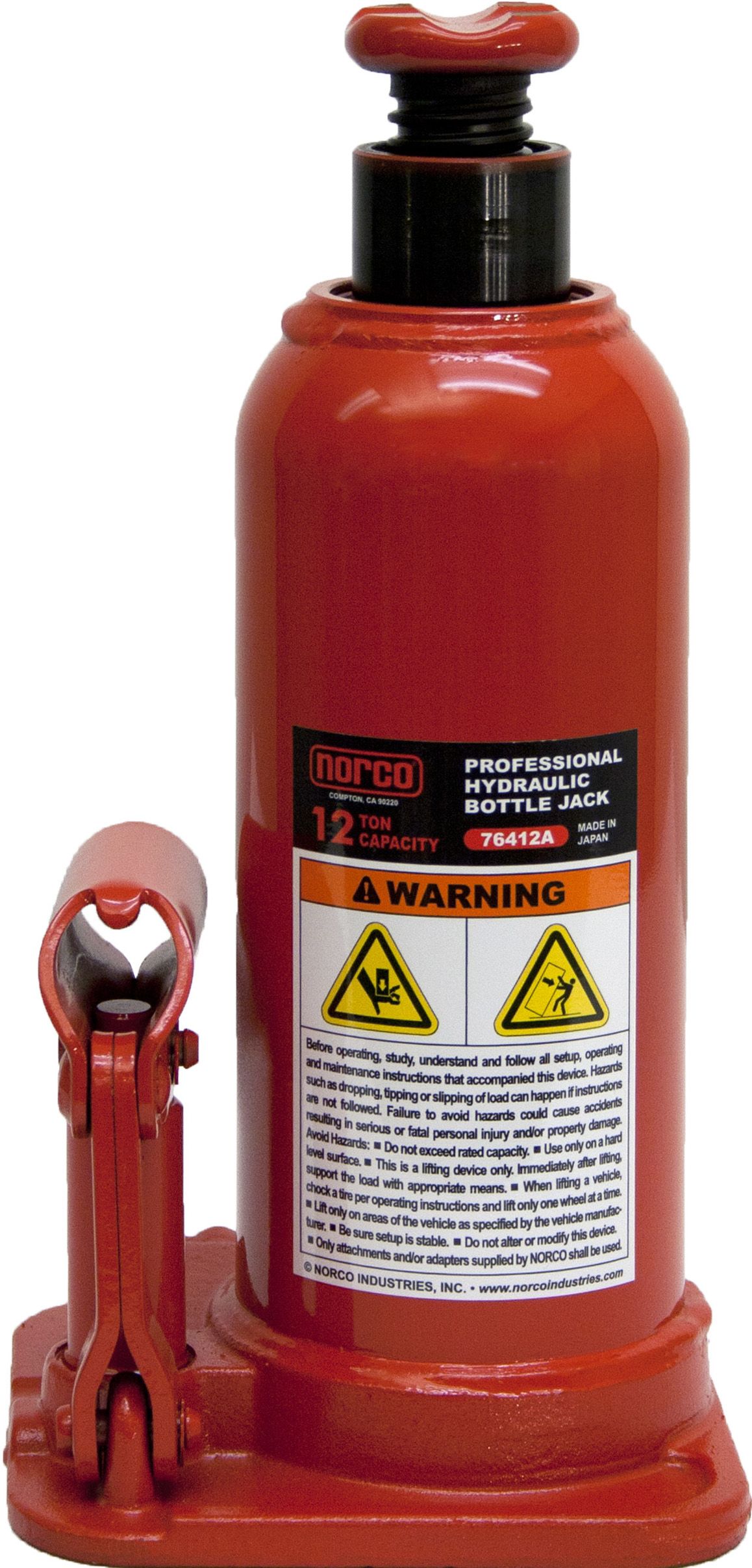 12 Ton Capacity Bottle Jack 76412A 12 Ton Capacity Bottle Jack 76412A